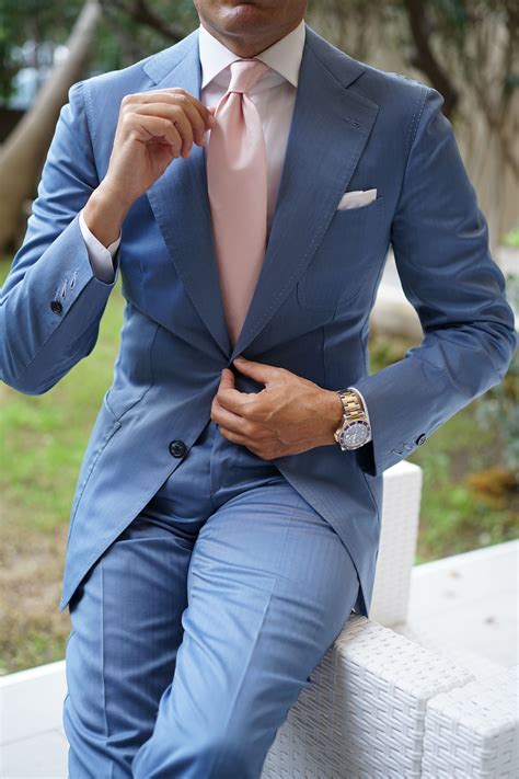 Peach Slub Necktie Petal Pink Tie Wedding Ties For Men Australia
