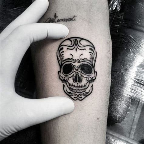 Inner Forearm Skull Tattoo Designs