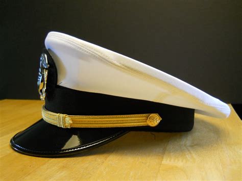 Us Navy Line Officers Rank White Hat Cap New Sizes 56 57 58 59 60 61 On