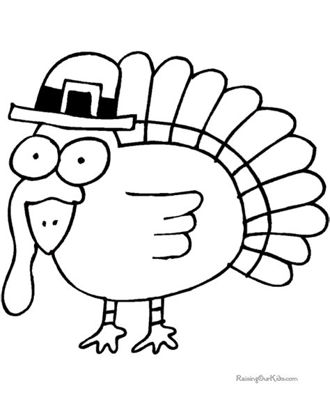 Free Coloring Page Of A Turkey For Preschool Download Free Coloring