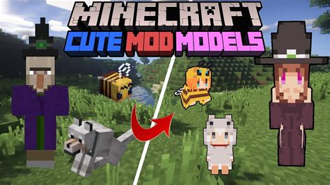 Cute Mods For Minecraft Bedrock Edition Cute Mob Model Mod For Cloud Hot Girl