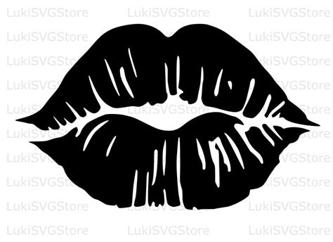 Lips Kiss Svg Clipart Kiss Svg Lips Svg Valentines Day Svg Etsy