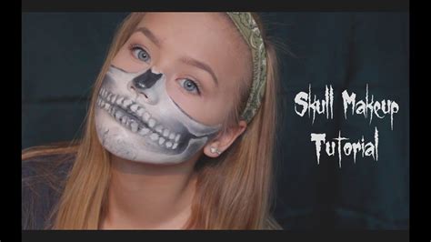 Skull Makeup Tutorial Halloween 2015 Youtube