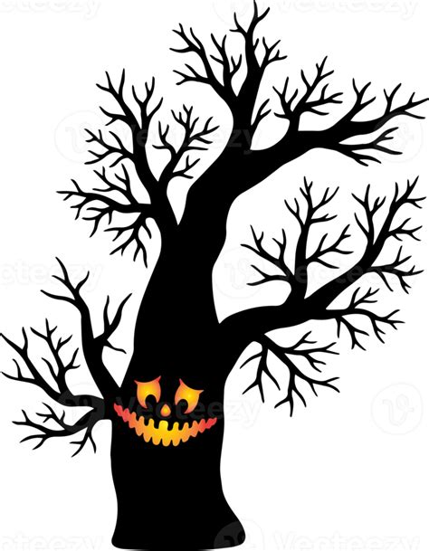 Halloween Tree Spooky Background 12520938 Png