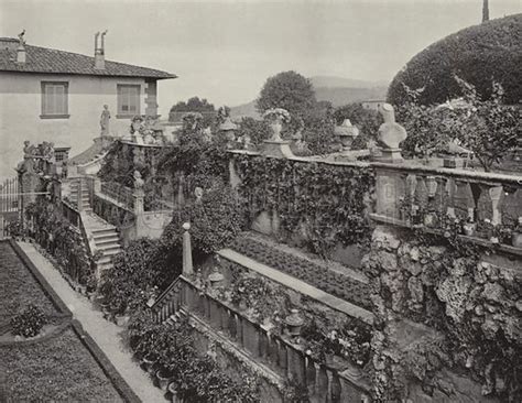 Villa Gamberaia Florence The Terrace Garden Stock Image Look And Learn