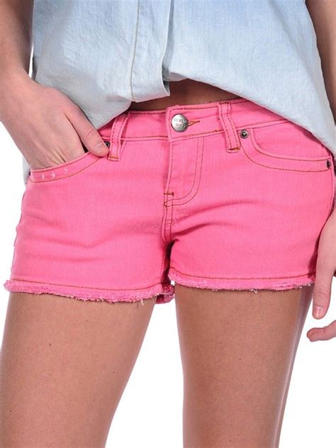 41 Hot Pink Denim Shorts Vintage Havana Colored Denim Shorts Sold