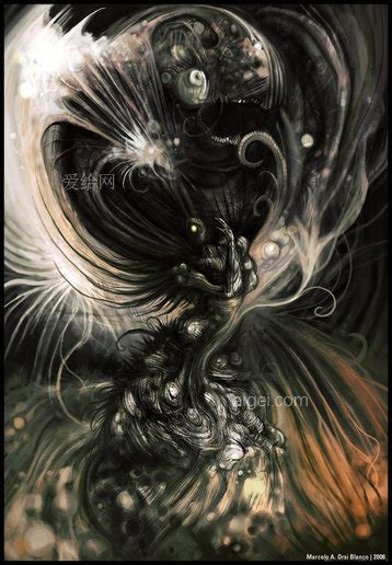 堕落的天使fallen Angel 马塞洛 · 奥尔西布兰科 Marcelo Orsi Blanco游戏怪物原画角色原画 原画
