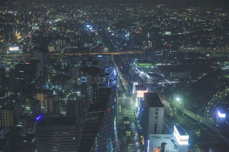A Nagoya City Japan Cityscape At Night 2 Nov 2013 Editorial Stock
