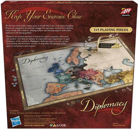 Diplomacy Diplomacy Board Game Avalon Hill Toywiz