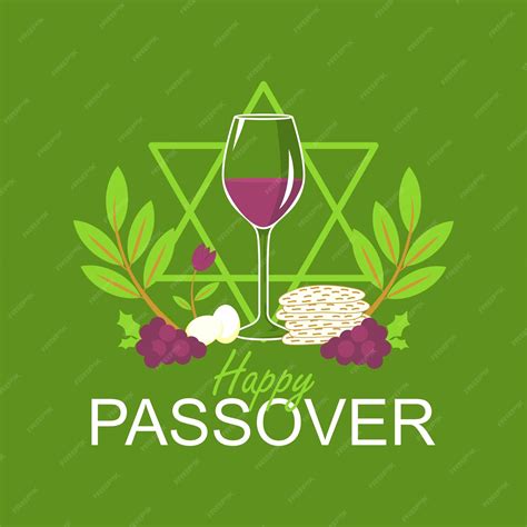 Premium Vector Happy Passover Pesach Greeting Design