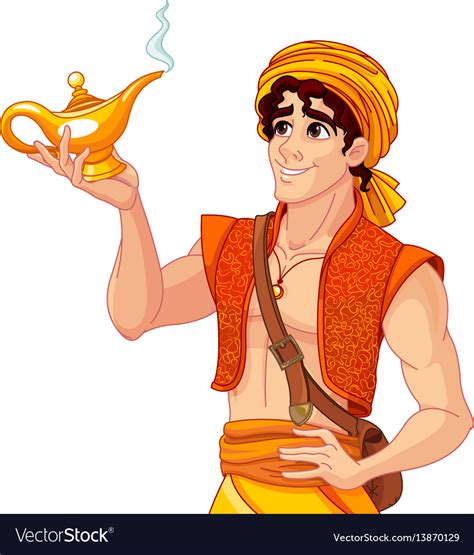 Aladdin And The Wonderful Lamp Royalty Free Vector Image