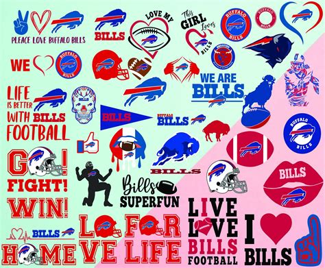 Buffalo Bills Svg Dxf Png Buffalo Bills Svg Bundle Nfl Etsy