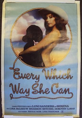 Every Which Way She Can Western Sexy Cowgirl Poster