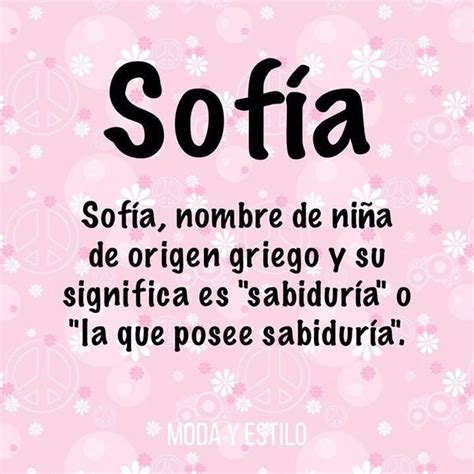 Significado Nombre Sofía Sofia Nombre Significados De Los Nombres