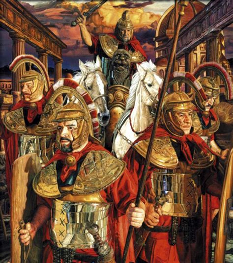 Imperial Soldiers Roman Empire Historical Art Medieval World