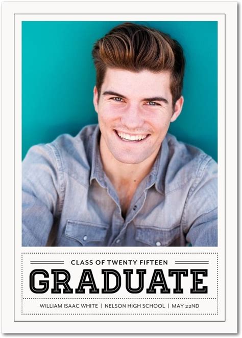 30 graduation party ideas to celebrate your high school or college grad. Cool Portrait - Graduation Announcements in Milk or Ruby ...