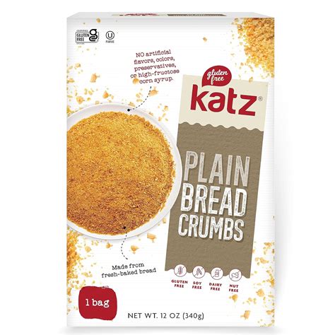 Katz Gluten Free Bread Crumbs Plain Unseasoned Crispy