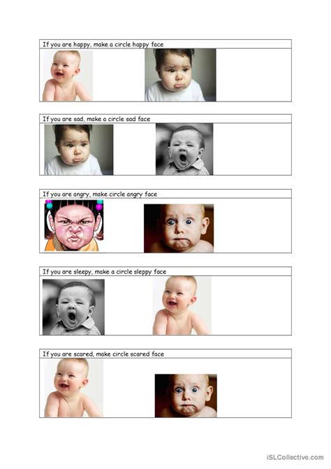 Facial Expressions English Esl Worksheets Pdf Doc