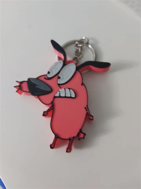 Courage The Cowardly Dog Keychain By Marcozoff Download Free Stl