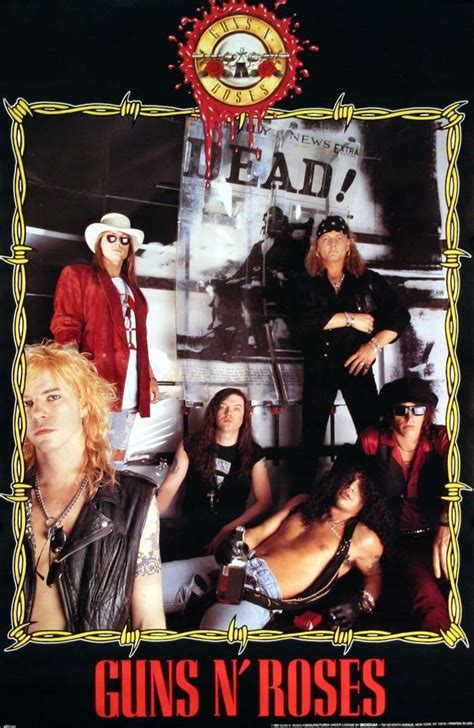 Guns N Roses Original Store Promo Poster Guns N Roses Guns