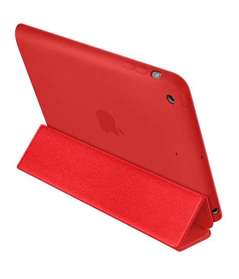 Leather Smart Case Red Color For Apple Ipad Mini 1 2 3 Cases