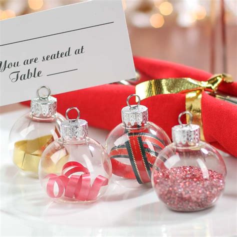 Maybe you would like to learn more about one of these? Glass Ornament Placecard Holders - Table Decor - Christmas ...