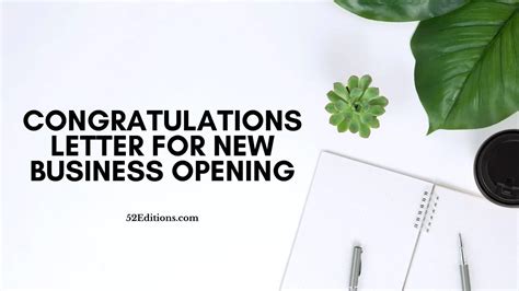 Congratulations Letter For New Business Opening Get Free Letter