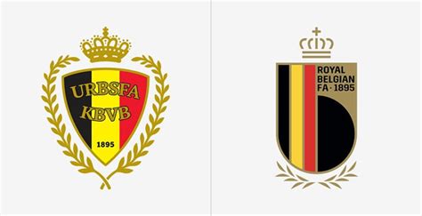 Spelers brugge duiken in massa bij aankomst oefencomplex. Belgische voetbalbond lanceert nieuw KBVB logo ...