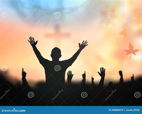 Human Raising Hands To Praying God Stock Image Image Of Forgive