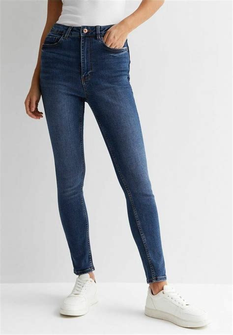 new look lift shape jenna jeans slim fit blue pattern blu zalando it