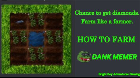 How To Farm In Dank Memer Game Plant And Harvest Youtube