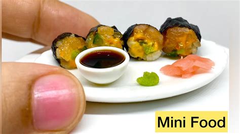 How To Make Miniature Sushi Mini Food Japanese Food Asmr Sulu