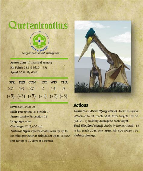 Five Real Prehistoric Monsters Adapted For Dandd Geek And Sundry
