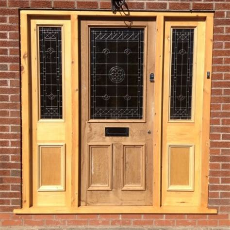 Bespoke Hardwood Door Frame With 2 Panels Traditional Front Doors