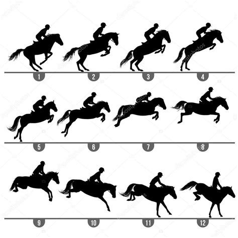 Jumping Horse Silhouette Vector