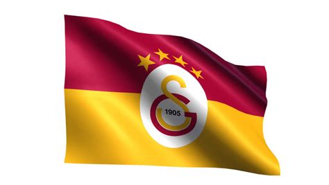 Galatasaray Flag Is Waving On Stock Footage Video 100 Royalty Free