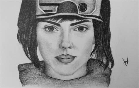 Scarlett Johansson Ghost In The Shell By Andyvrenditions On Deviantart