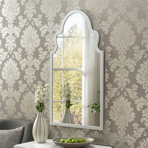 Morocco White Contemporary Wall Mirror | Contemporary Wall Mirror