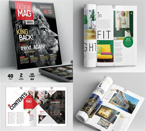 20 Template Majalah Dengan Desain Tata Letak Cetak Kreatif