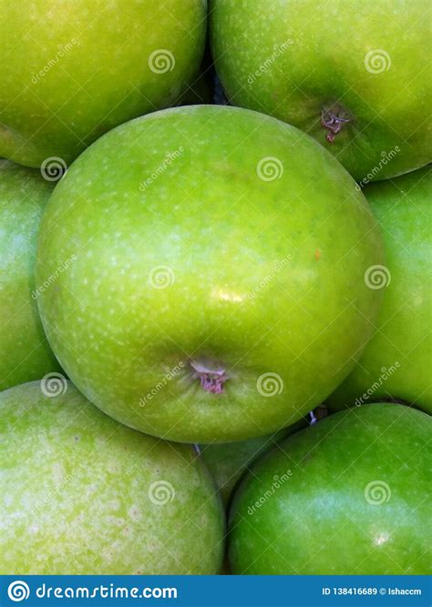 Green Appleapple Texture Backgroundapple Fruit Stock Image Image Of