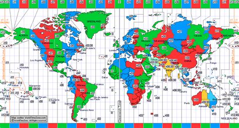 Gmt Time Zones Map Allie Bellina