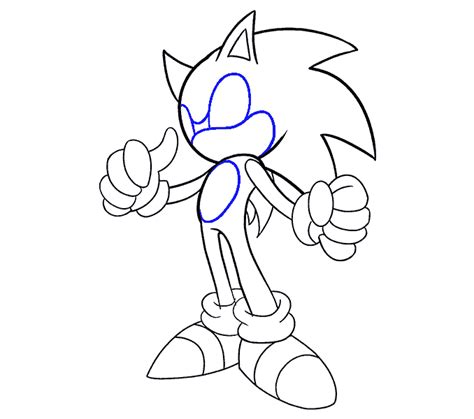 How To Draw Sonic Easy Step By Step Tutorial Easy Drawing Guides