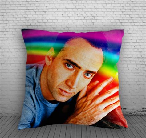 Nicolas Cage Rainbows Pillow Decorative Pillows Pillow Cover