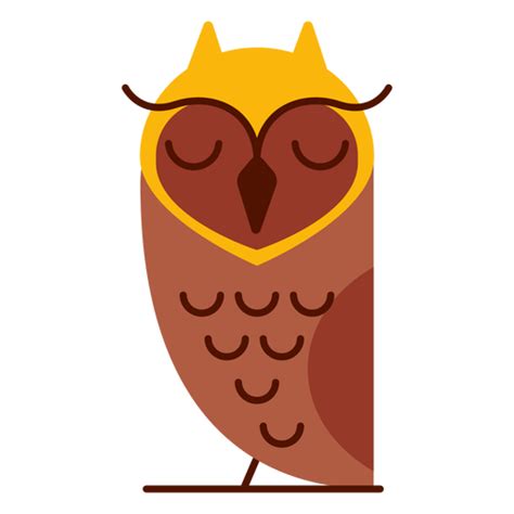 Sleepy Owl Illustration Transparent Png And Svg Vector File