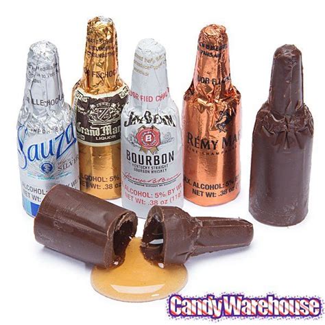 Liquor Filled Chocolate Bottles 10 Piece Crate Candy Warehouse