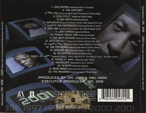 Dr Dre 2001 Censored Cd Rap Music Guide