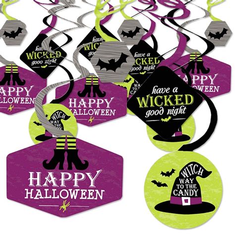 Big Dot Of Happiness Happy Halloween Witch Party Hanging Decor