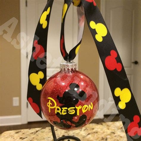 Minnie Mouse Ornament With Personalization Etsy