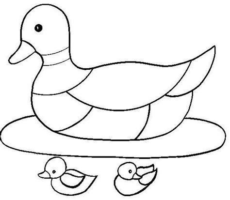 Patitos Para Dibujar Dibujo De Pata Y Patitos Para Imprimir