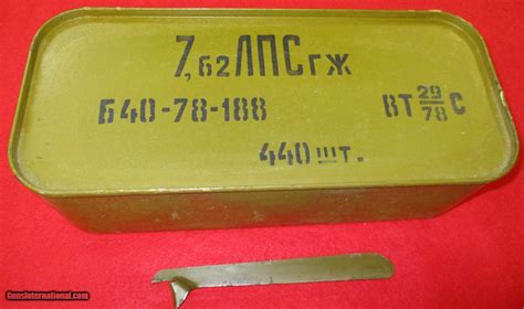 Russian 762x54r Ammo In Spam Can 440 Rds